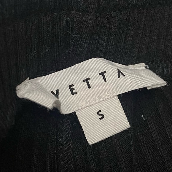 Vetta Black Wide Leg Cropped Pants 3018 - Picture 4 of 10